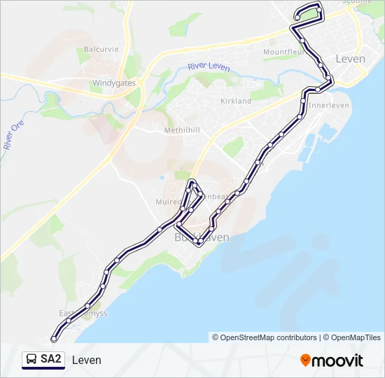 SA2 Bus Line Map