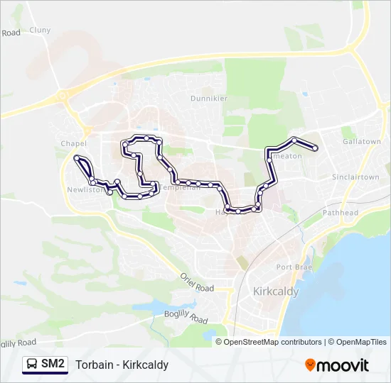 SM2 Bus Line Map