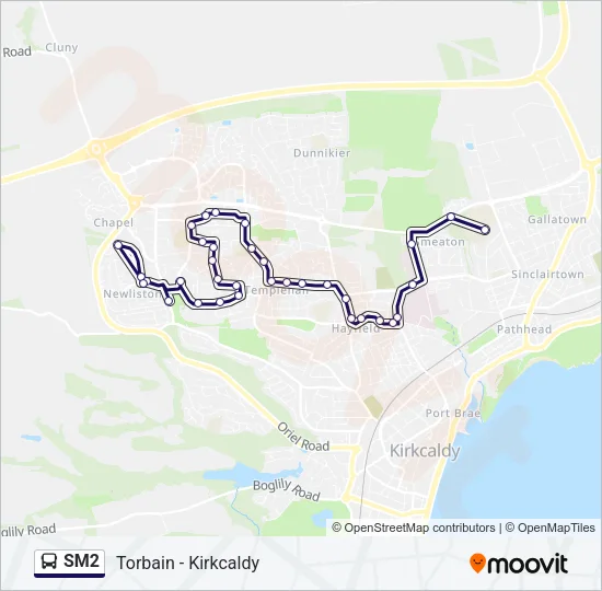 SM2 Bus Line Map