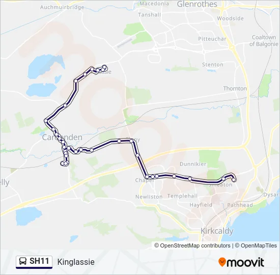 SH11 Bus Line Map