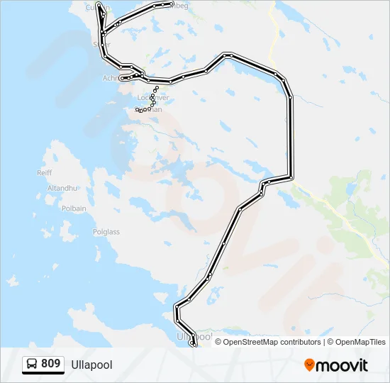 809 Bus Line Map