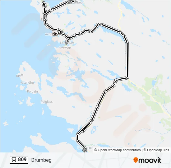 809 Bus Line Map