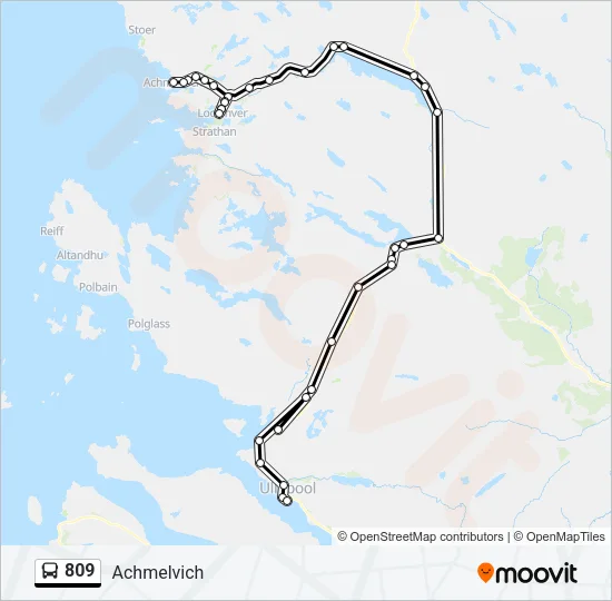 809 Bus Line Map