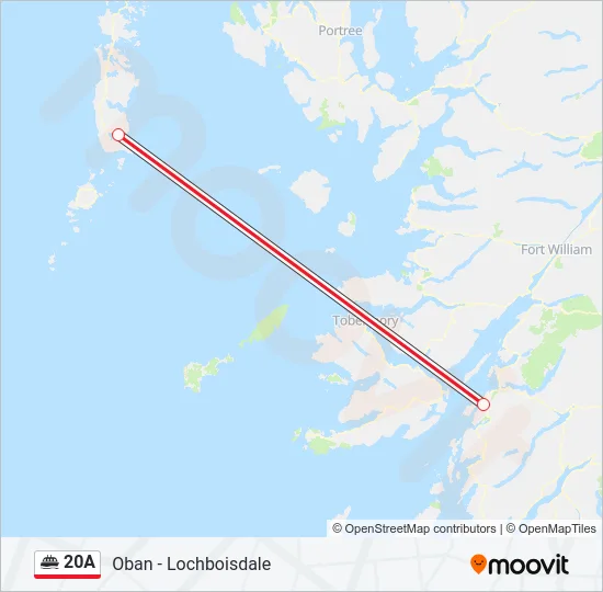 20A Ferry Line Map