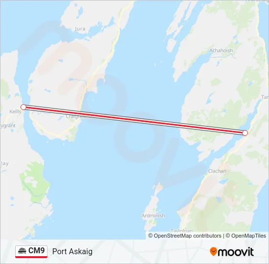 CM9 Ferry Line Map