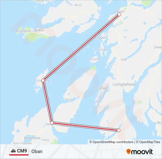 CM9 Ferry Line Map