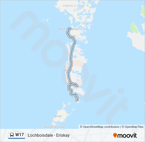 W17 Bus Line Map