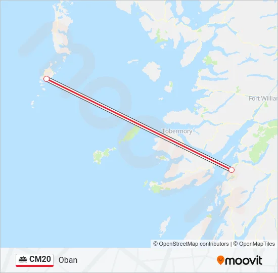 CM20 Ferry Line Map