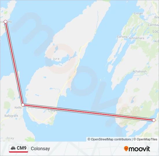 CM9 Ferry Line Map