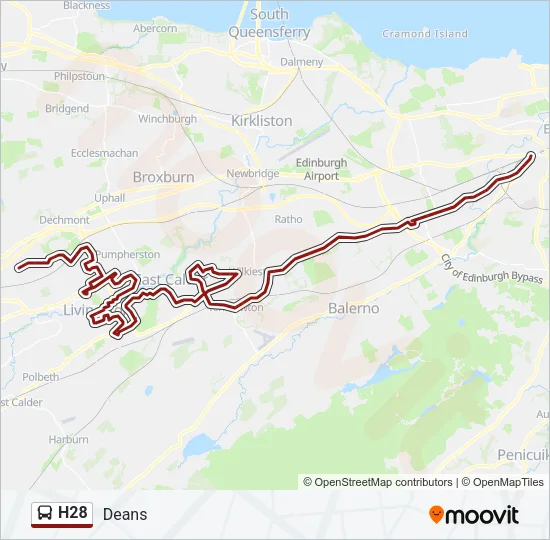H28 Bus Line Map