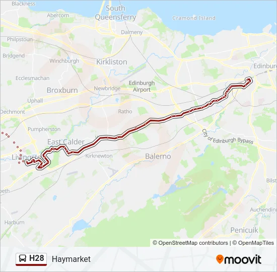 H28 Bus Line Map