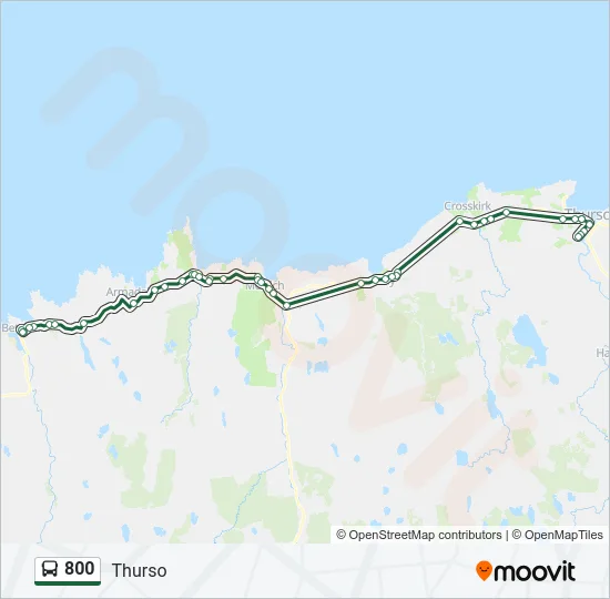 800 Bus Line Map