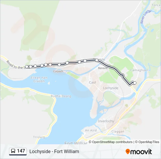 147 Bus Line Map