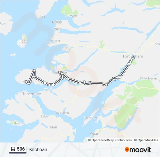 506 Bus Line Map