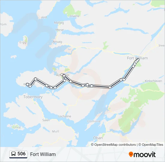 506 Bus Line Map