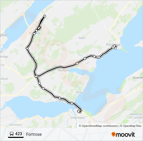 423 Bus Line Map