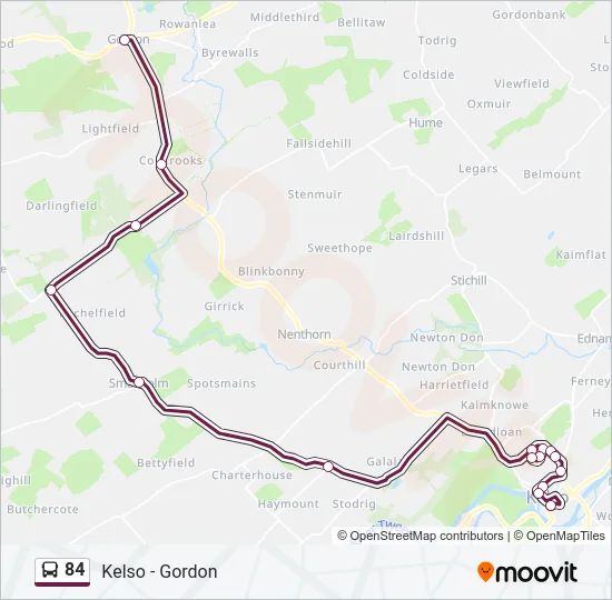 84 Bus Line Map