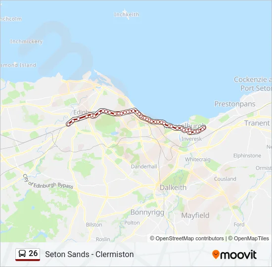26 Bus Line Map