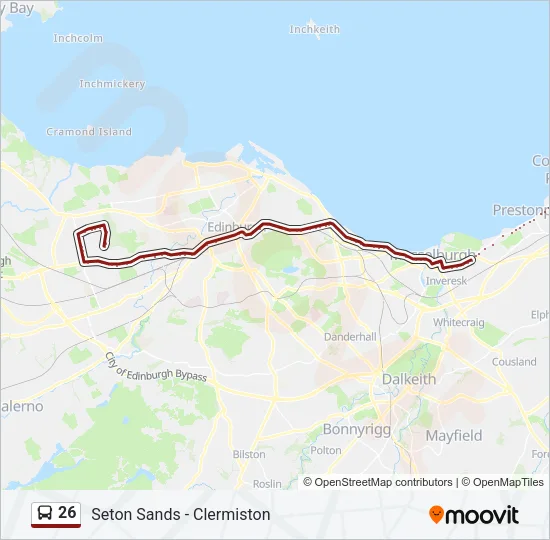 26 Bus Line Map