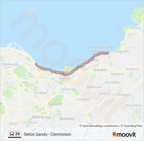 26 Bus Line Map