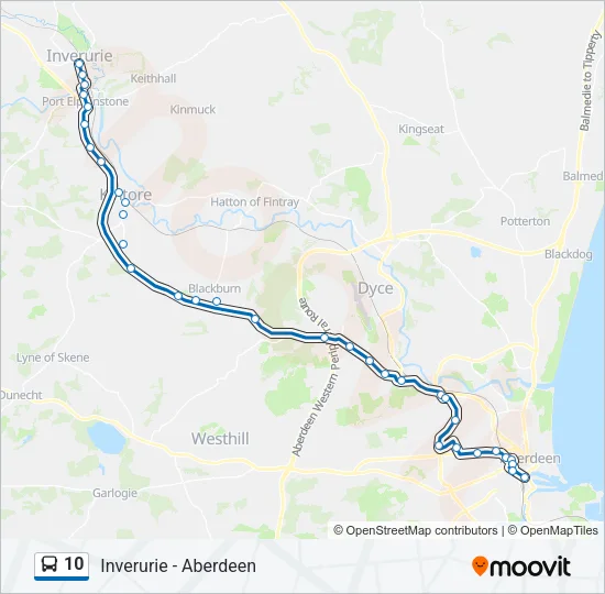 10 Bus Line Map