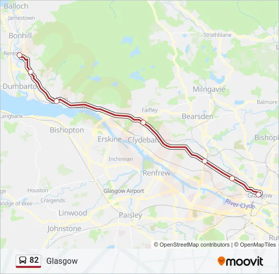 82 Bus Line Map