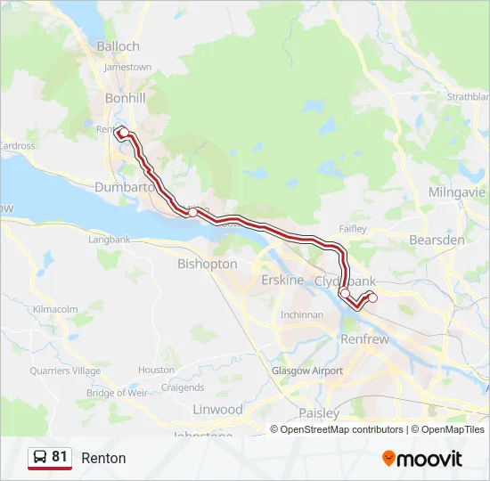 81 Bus Line Map
