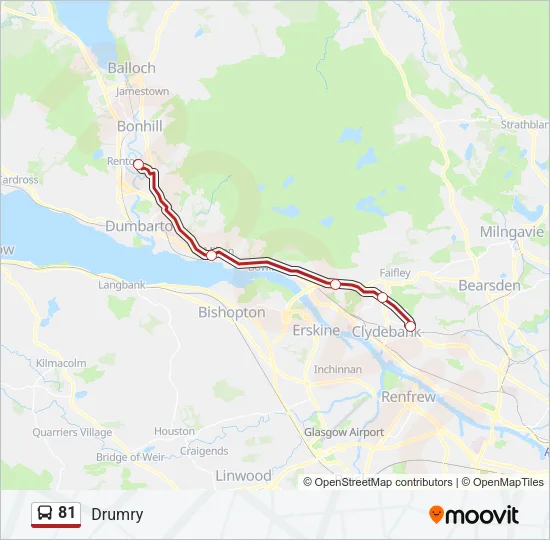81 Bus Line Map