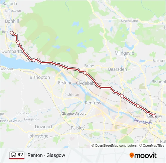 82 Bus Line Map