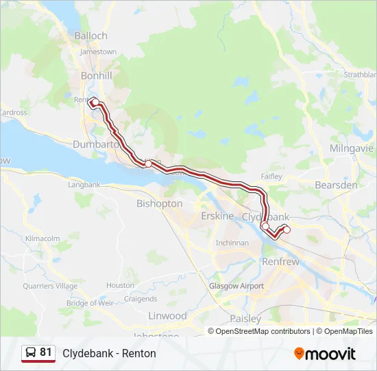 81 Bus Line Map