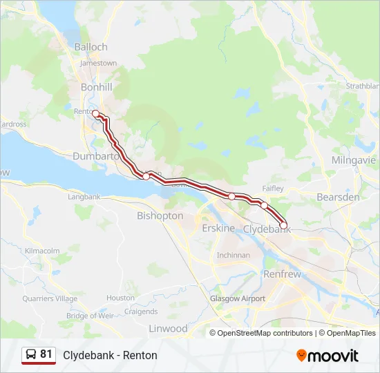 81 Bus Line Map