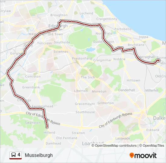 4 Bus Line Map