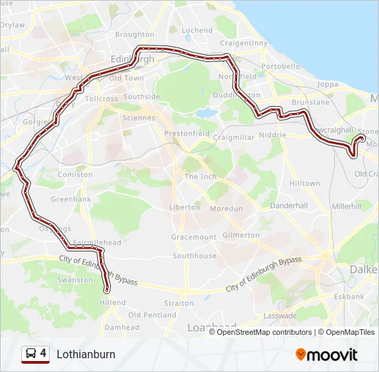 4 Bus Line Map