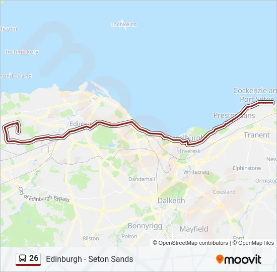 26 Bus Line Map