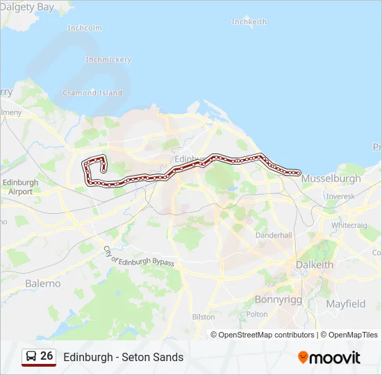 26 Bus Line Map
