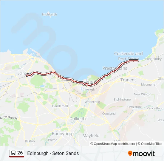 26 Bus Line Map