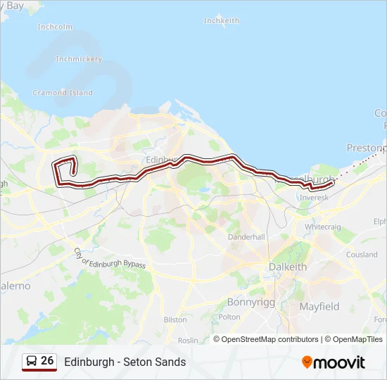 26 Bus Line Map
