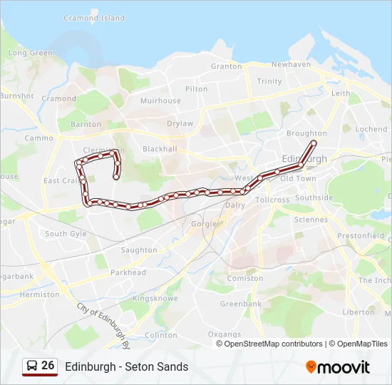 26 Bus Line Map