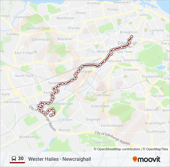 30 Bus Line Map
