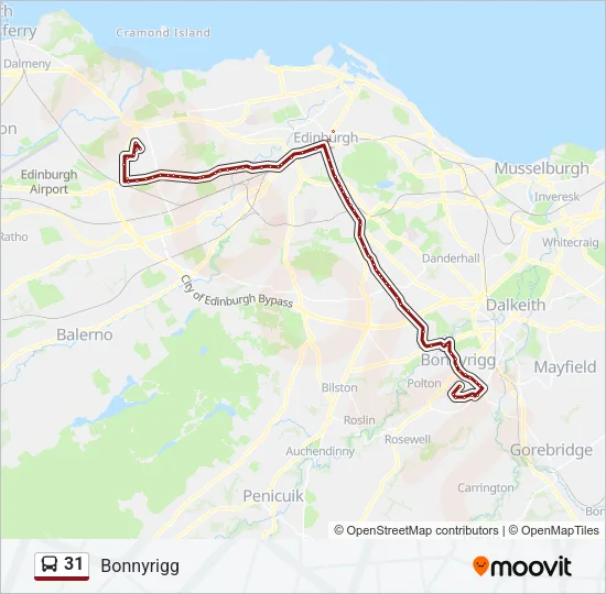 31 Bus Line Map