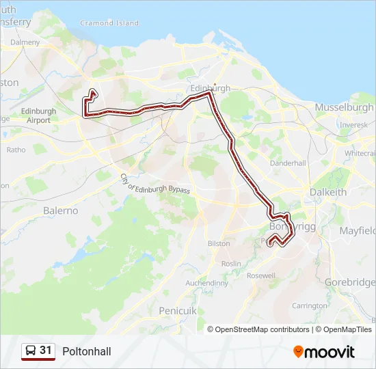 31 Bus Line Map
