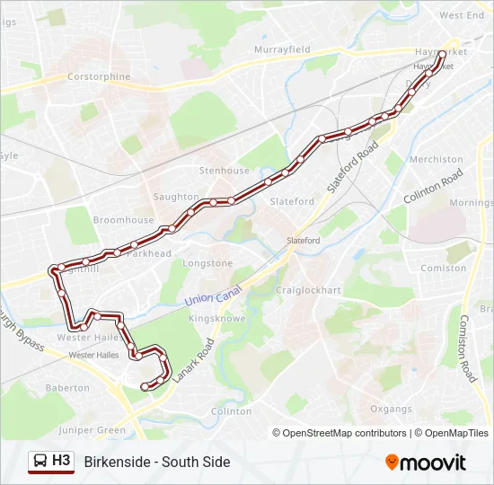 H3 Bus Line Map