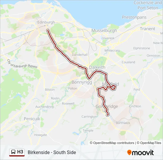 H3 Bus Line Map