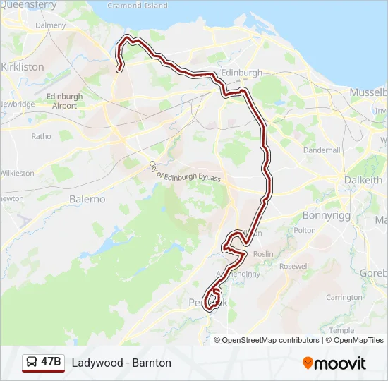 47B Bus Line Map
