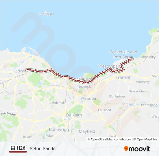 H26 Bus Line Map