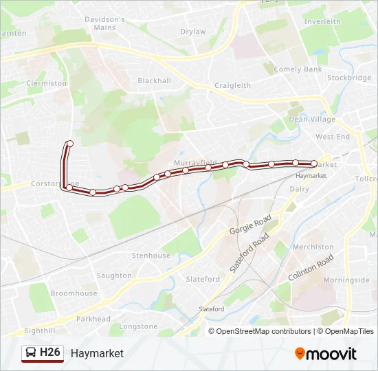 H26 Bus Line Map