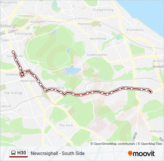 H30 Bus Line Map