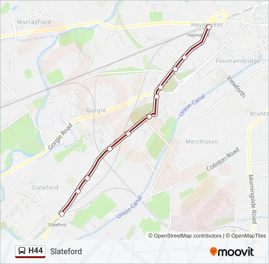 H44 Bus Line Map
