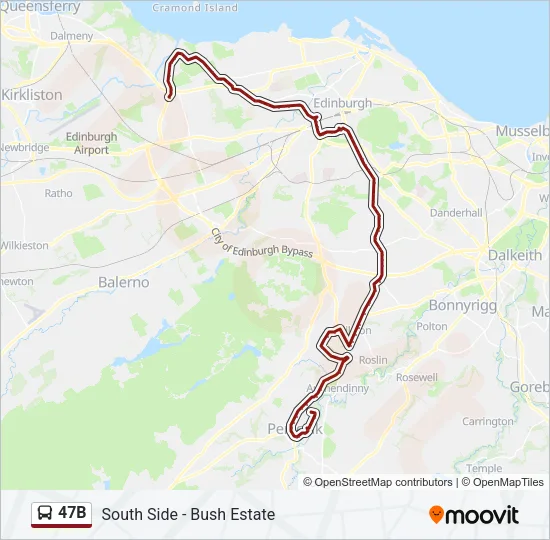 47B Bus Line Map