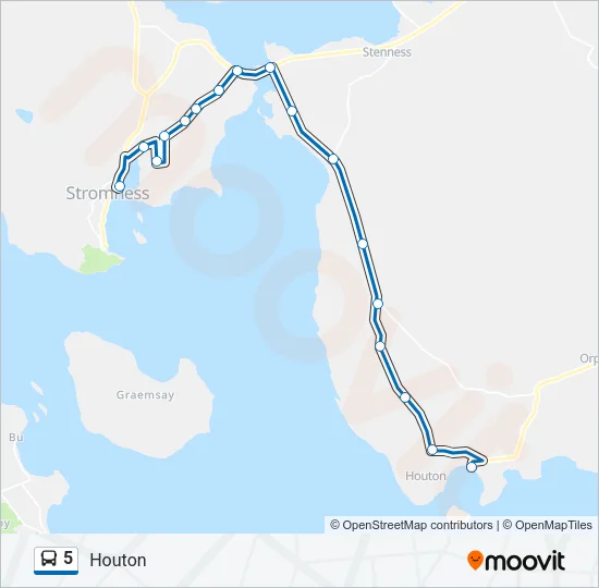 5 Bus Line Map